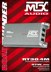 Thunder MTX AUDIO RT30.4M Manual De Instrucciones