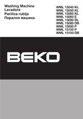 Beko WML 15040 KL Manual De Instrucciones