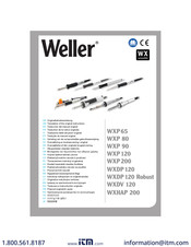 Weller WXDP120 Traducción Del Manual Original