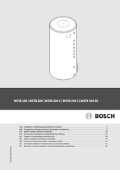 Bosch WSTB 160 Instrucciones De Instalación Y Mantenimiento Para El Técnico
