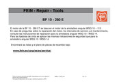 Fein 7 228 05 Reparación