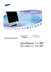 Samsung SyncMaster 741MP Manual Del Usuario