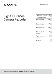 Sony HXR-NX70C Manual De Instrucciones