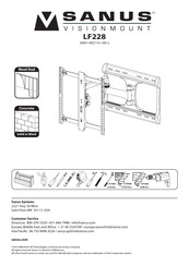 Sanus LF228 Manual De Instrucciones