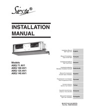 Siesta ABQ 125 AV1 Manual De Instalación