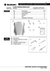 Suzuki 94600-19810 Instrucciones De Montaje