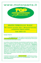 TOP perfomances 9931110 Manual De Instrucciones