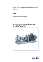 KSB HPK-SY Serie Manual De Instrucciones De Servicio/Montaje