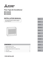 Mitsubishi Electric MFZ-KA25VA Manual De Instrucciones