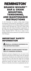 Remington WIZARD Manual De Instrucciones
