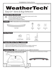 Weathertech Easy-On Instrucciones De Instalación