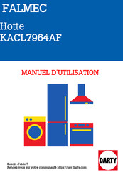 DARTY FALMEC Hotte KACL7964AF Manual De Usuario