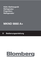 Blomberg MKND 9860 A+ Manual De Instrucciones