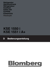 Blomberg KSE 1551 i A+ Manual De Instrucciones