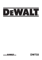 DeWalt DW733 Manual Del Usuario