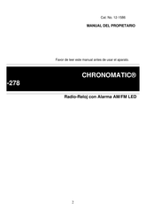 RadioShack Cronomatic-278 Manual Del Propietário