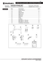 Suzuki 42100-3183 Serie Instrucciones De Montaje