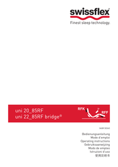 swissflex UNI 22-85RF bridge Manual De Instrucciones