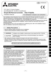 Mitsubishi Electric PAC-YT52CRA Manual Del Usuario