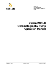 Varian 212-LC Manual Del Usuario