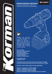 Korman 500270 Manual Del Usuario