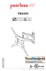 peerless-AV YBA4X4 Guia Del Usuario