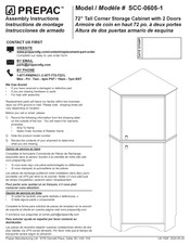 Prepac SCC-0605-1 Instrucciones De Armado