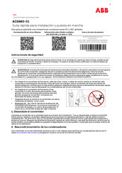 ABB ACS880-01-06A6-2 Guía Rápida Para Instalación
