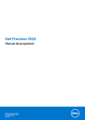 Dell Precision 3520 Manual Del Propietário