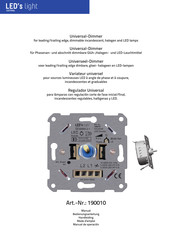 LED's light 190010 Manual De Operación