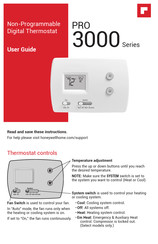 resideo Pro 3000 Serie Manual Del Usuario