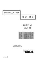 Kohler ACRYLIC BATHS K-1222 Guia De Instalacion