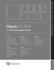 Boston Classic CS 2310 Manual Del Propietário