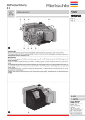 Rietschle VACFOX VGD Serie Manual De Instrucciones