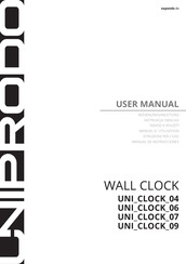 UNIPRODO UNI CLOCK 07 Manual De Instrucciones