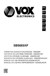 VOX electronics SBS693IXF Manual De Usuario