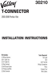 Valley 30210 Instrucciones De Instalación