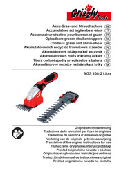 Grizzly Tools AGS 108-2 Lion Traducción Del Manual De Instrucciones Original