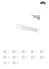 Frico Infracalm INC05E Guia De Inicio Rapido