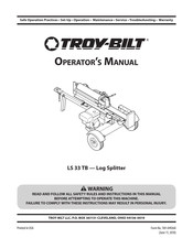 Troy-Bilt LS 33 TB Manual Del Operador