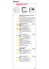 LEGRAND Mosaic 45 Manual Del Usuario