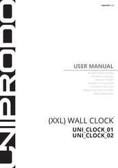 UNIPRODO UNI CLOCK 01 Manual Del Usuario