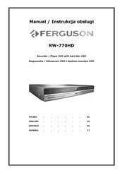 Ferguson RW-770HD Manual De Instrucciones