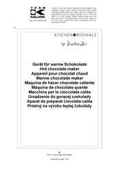 Team kalorik Kitchen Originals HCM1000 Manual De Instrucciones