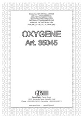 Gessi OXYGENE 35045 Instrucciones De Montaje