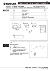 Suzuki 93300-318 Serie Instrucciones De Instalación