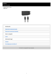 Sony XQZ-UC1 Guia De Ayuda