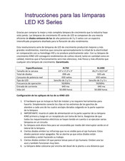 Kind LED Grow Lights XL1000 Instrucciones