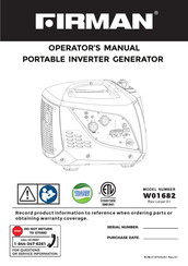 Firman W01682 Manual Del Operador