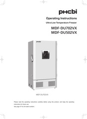 Phcbi MDF-DU502VX Manual De Instrucciones